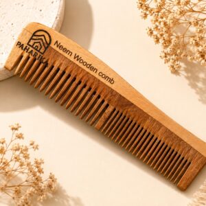 Paharika Neem Wood Comb.